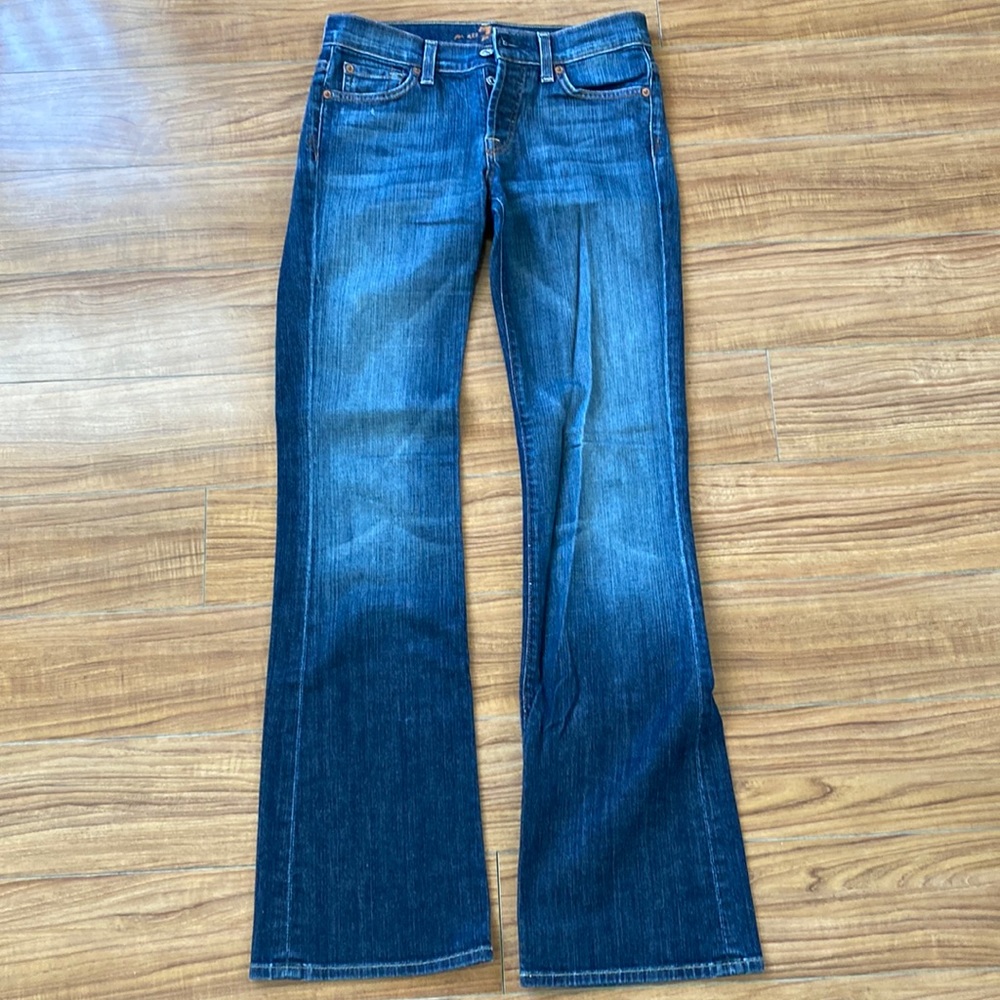 7 For All Mankind Boycut Wide Leg Jeans